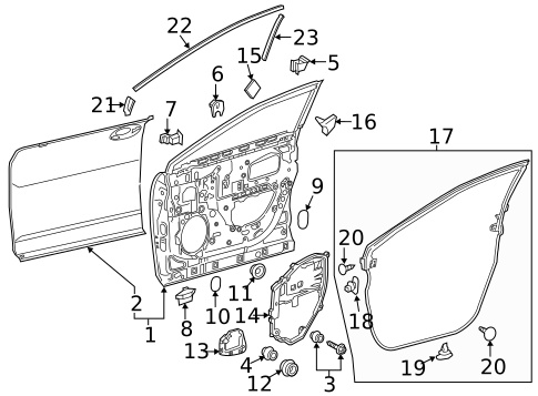 Door & Components for 2016 Lexus RX450h #1