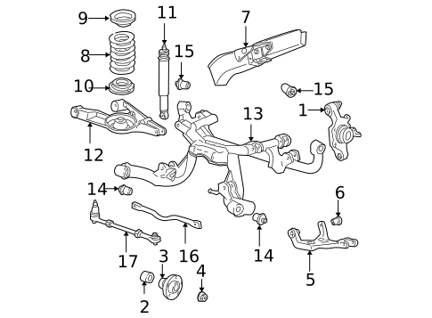 Rear Suspension for 2003 Ford Mustang #1
