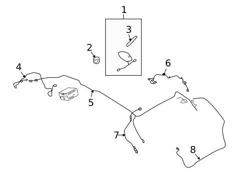 Antenna & Radio for 2015 INFINITI QX50 #1