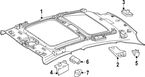 Interior Trim - Roof for 2025 Mercedes-Benz EQE AMG® #1
