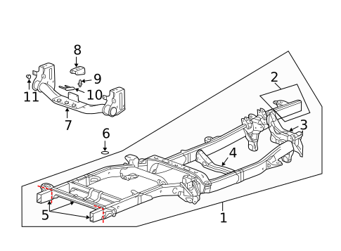 Frame & Components for 2005 Dodge Ram 1500 #0