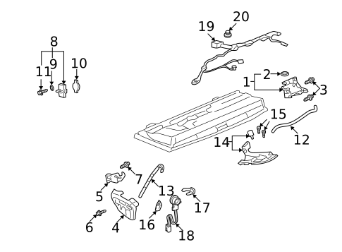 Liftgate for 2002 Pontiac Aztek #1