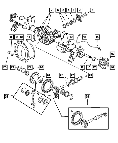 Differential and Housing for 2006 Jeep Grand Cherokee #1