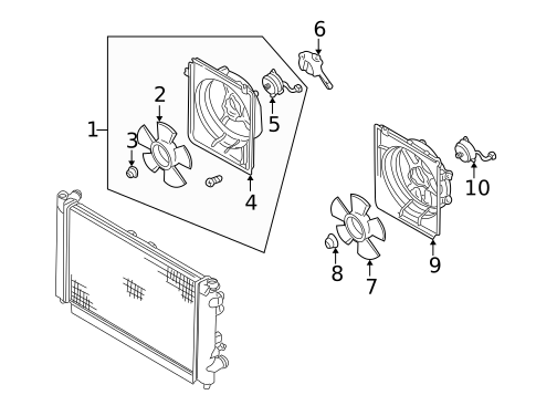 Condenser, Compressor & Lines for 1997 Mazda Millenia #1