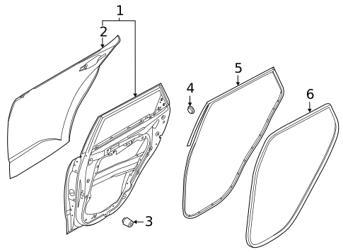 Door & Components for 2022 Kia Soul #0