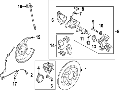 Rear Brakes for 2025 Hyundai Santa Cruz #1