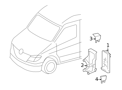 Fuse & Relay for 2012 Mercedes-Benz Sprinter 3500 #0