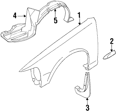 Fender & Components for 1992 INFINITI Q45 #0