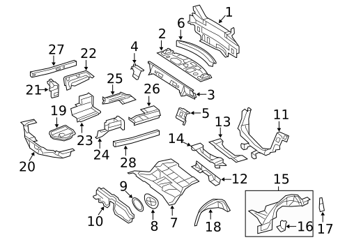Rear Body for 2010 Mercedes-Benz C350 #0