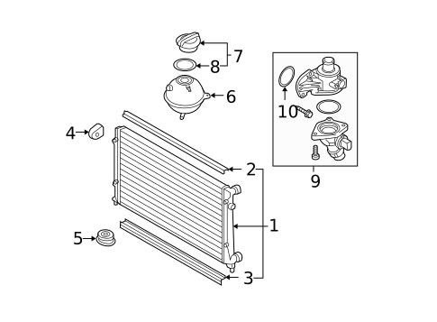 Water Pump for 2008 Volkswagen Passat #3