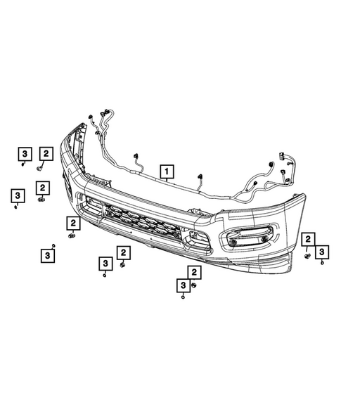 Front Bumper and Fascia for 2025 Ram 3500 #2