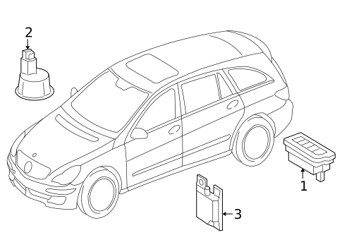 Electrical Components for 2007 Mercedes-Benz R 63 AMG® #3