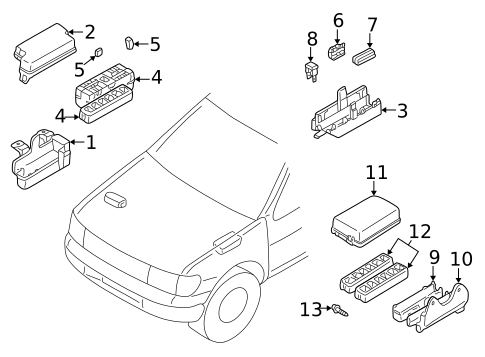 Electrical Components for 2003 INFINITI QX4 #0
