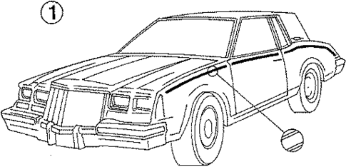 Stripe Tape for 1985 Buick Riviera #2