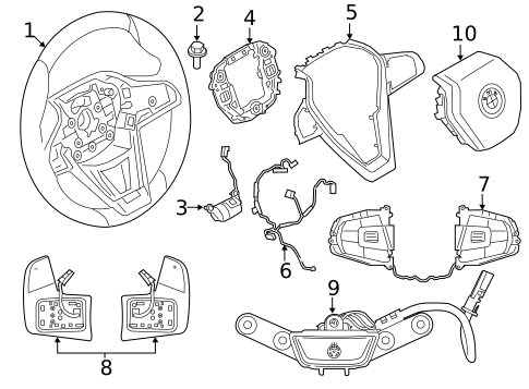 Steering Wheel & Trim for 2018 BMW 640i xDrive Gran Turismo #1