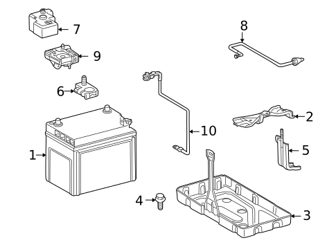 Battery for 2008 Lexus LS600h #2