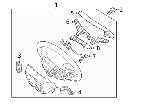 Steering Wheel & Trim for 2018 Hyundai Sonata #0