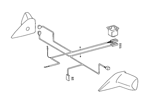 Rearview Mirror Adjustment for 1985 Mercedes-Benz 380SE #0