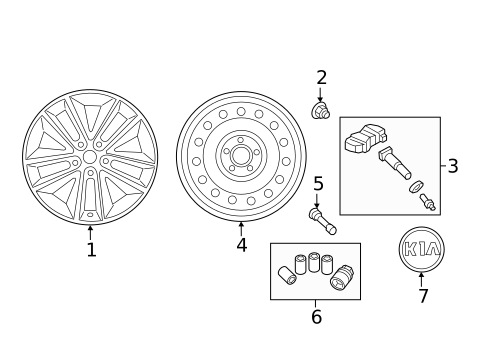 Wheels for 2016 Kia Sorento #1
