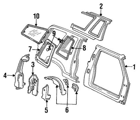 Inner Components for 1991 Mazda Navajo #0