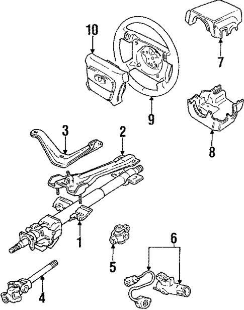 Air Bag Components for 1991 Jaguar XJS #0