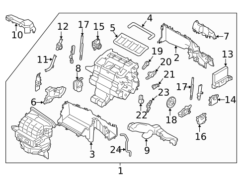 HVAC Case for 2024 Subaru Outback #1