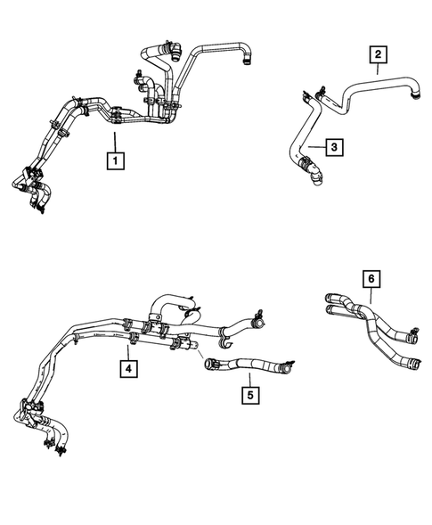 Air Conditioner and Heater Plumbing for 2011 Dodge Journey #2