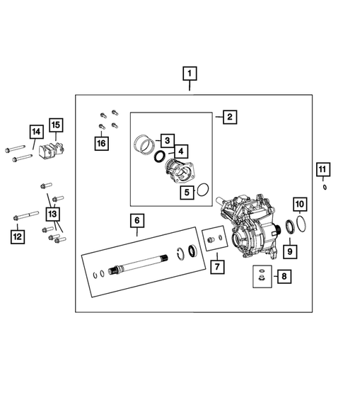Transfer Case Assembly for 2015 Jeep Compass #1