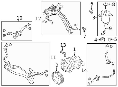Pump & Hoses for 2014 BMW 640i xDrive Gran Coupe #2