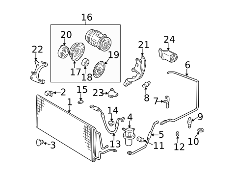 A/C Flow Restrictors for 2003 Chevrolet Impala #0