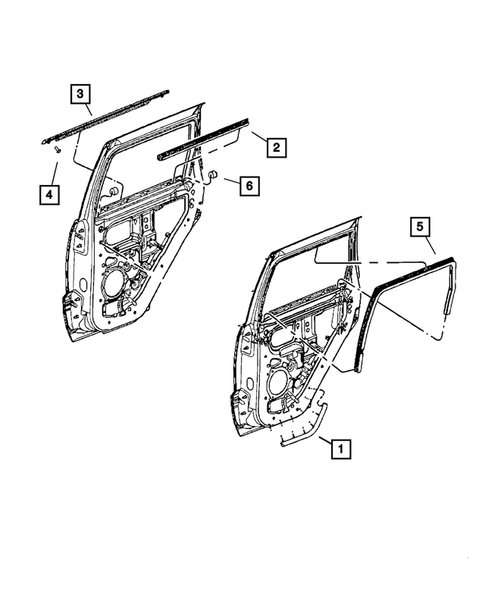 Weatherstrips and Seals for 2013 Dodge Durango #1