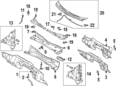 Cowl for 2024 Ford Expedition #1