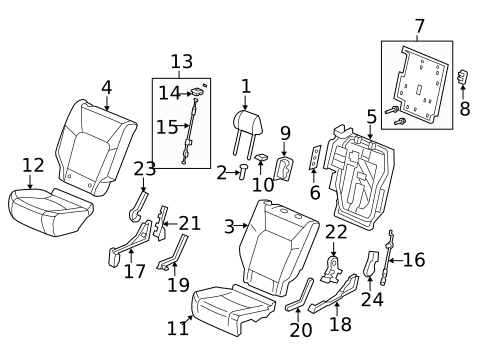 Second Row Seats for 2020 Honda Pilot #2