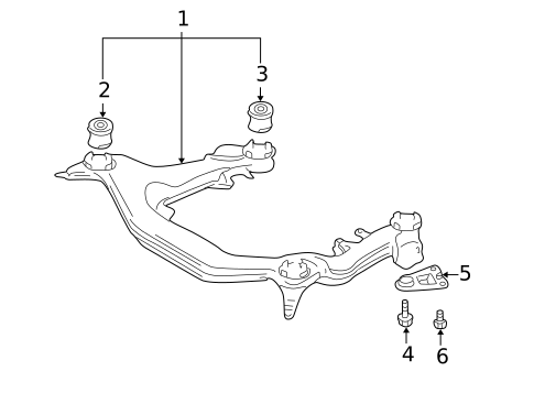 Suspension Mounting for 2007 Audi A4 Quattro #0