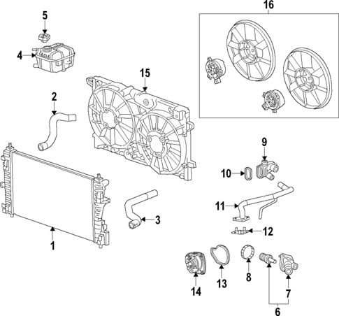Cooling System for 2023 Buick Envision #4