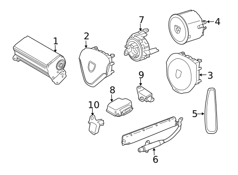 Air Bag System for 2012 Porsche 911 #1