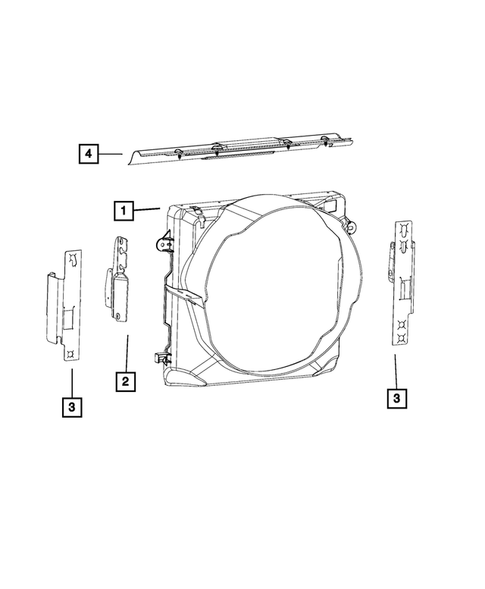 Radiator and Related Parts; Charge Air Cooler for 2014 Jeep Wrangler #2