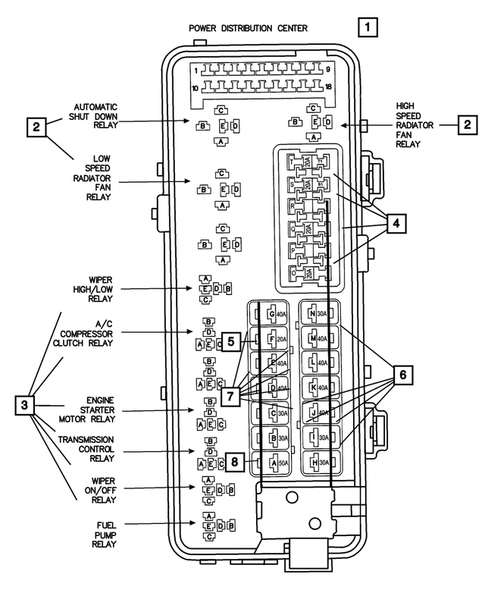Relays for 2001 Chrysler 300M #0