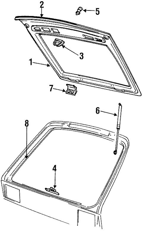 Lift Gate for 1984 Dodge Charger #0
