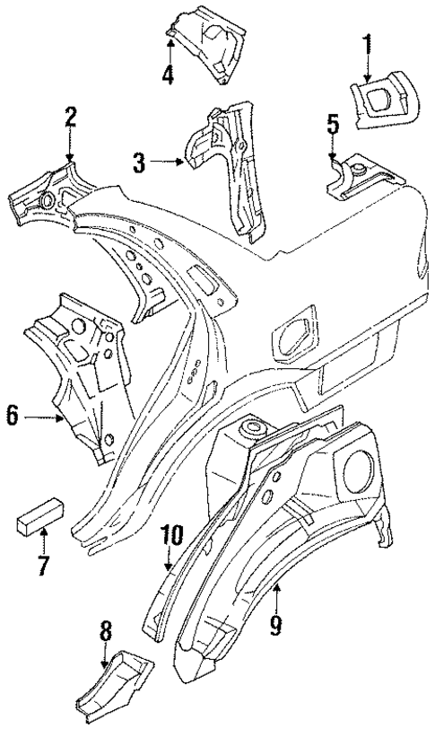 Inner Components for 1991 Toyota Corolla #1