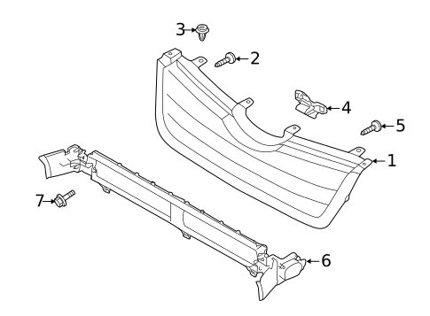 Grille & Components for 2021 Subaru Forester #1