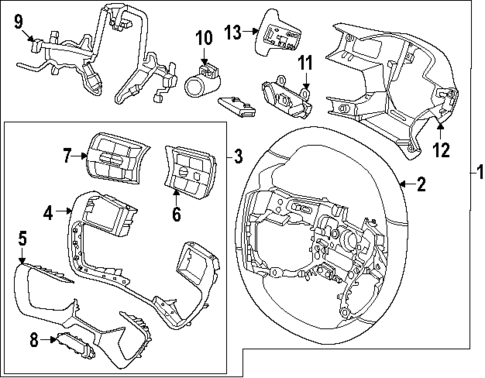 Steering Wheel & Trim for 2025 Kia EV9 #0