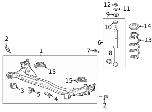 Rear Suspension for 2011 Honda Fit #0