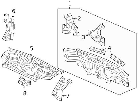 Rear Body for 2007 Honda Accord #0