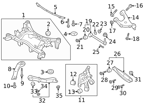 Rear Suspension for 2017 Subaru Outback #2