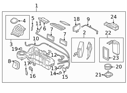 Condenser, Compressor & Lines for 2005 Lincoln Navigator #1