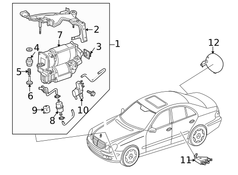 Ride Control Components for 2009 Mercedes-Benz CLS63 AMG #0