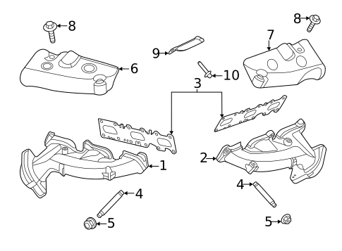 Exhaust Manifold for 2023 Ford Transit-250 #0