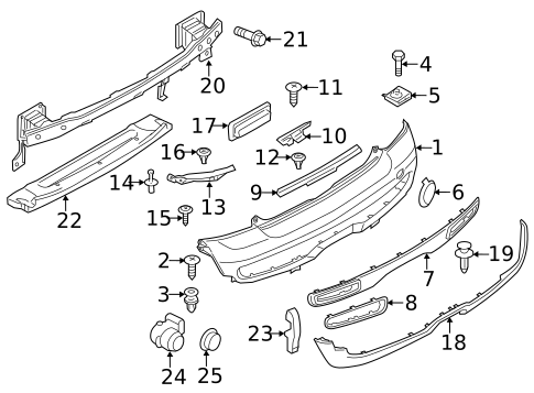 Bumper & Components - Rear for 2013 Mini Cooper #0