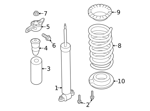 Shocks & Components for 2013 Lincoln MKZ #1